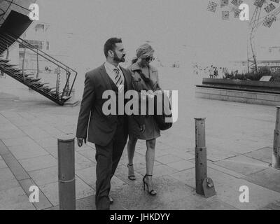 Street Photography Uferpromenade Bristol Stockfoto