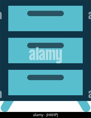 Archiv-Schubladen-Symbolbild Stock Vektor