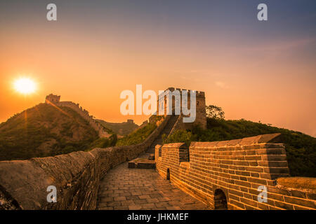 Jinshanling, Great Wall, Hebei, China Stockfoto