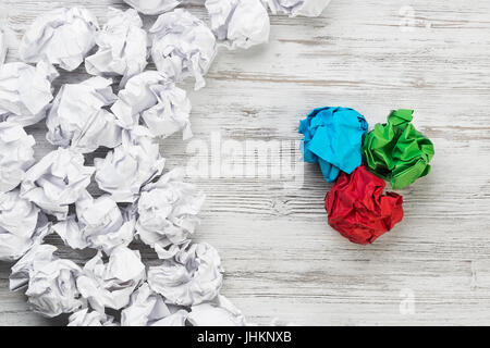 Auf der Suche nach Inspiration und Kreativität Stockfoto