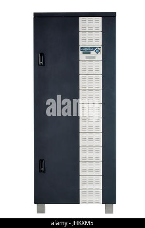 Schaltschrank mit seiner Tür geschlossen. Stockfoto