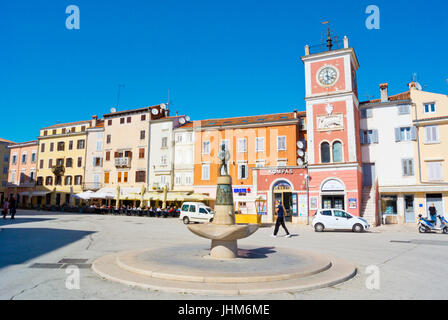 Trg Marsala Tita, Rovinj, Istrien, Kroatien Stockfoto