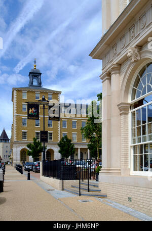 Um eine Entwicklung am Stadtrand von Dorchester Dorset England UK Verkehrssysteme Stockfoto