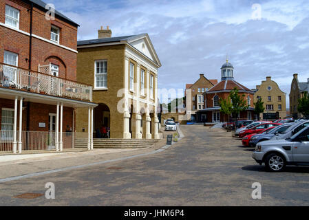 Um eine Entwicklung am Stadtrand von Dorchester Dorset England UK Verkehrssysteme Stockfoto