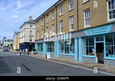 Um eine Entwicklung am Stadtrand von Dorchester Dorset England UK Verkehrssysteme Stockfoto