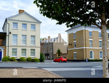 Um eine Entwicklung am Stadtrand von Dorchester Dorset England UK Verkehrssysteme Stockfoto