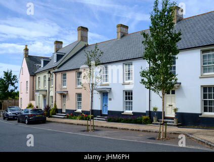 Um eine Entwicklung am Stadtrand von Dorchester Dorset England UK Verkehrssysteme Stockfoto