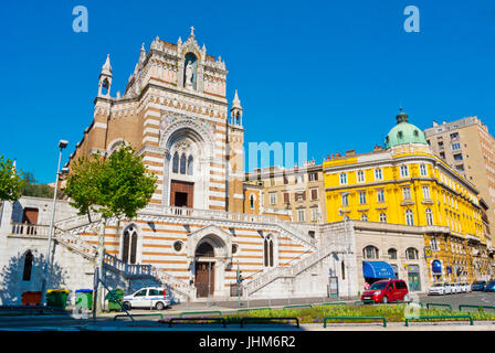 Gospa Lurdska, Kapuziner Kirche lieben Frau von Lourdes, zentrale Rijeka, Kvarner Bucht, Kroatien Stockfoto