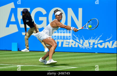 Heather Watson (GB) spielen an der Aegon International, Eastbourne 2017 Stockfoto