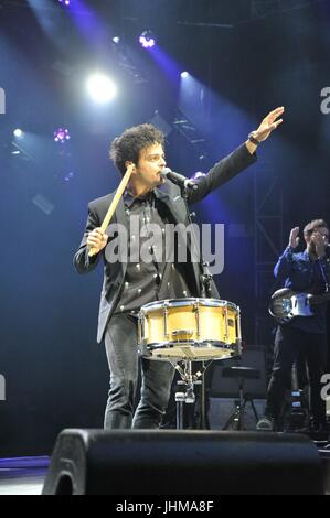 Hamburg, Deutschland. 13. Juli 2017. Jamie Cullum am Live at Sunset Open Air in Zürich. 13. 07. 2017 | Nutzung weltweit Credit: Dpa/Alamy Live-Nachrichten Stockfoto