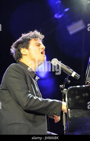 Hamburg, Deutschland. 13. Juli 2017. Jamie Cullum am Live at Sunset Open Air in Zürich. 13. 07. 2017 | Nutzung weltweit Credit: Dpa/Alamy Live-Nachrichten Stockfoto