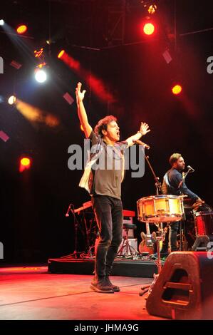 Hamburg, Deutschland. 13. Juli 2017. Jamie Cullum am Live at Sunset Open Air in Zürich. 13. 07. 2017 | Nutzung weltweit Credit: Dpa/Alamy Live-Nachrichten Stockfoto