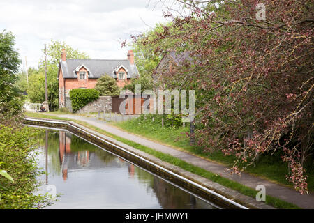 Montgomery Kanal in Welshpool, Powys in Wales, Vereinigtes Königreich Stockfoto