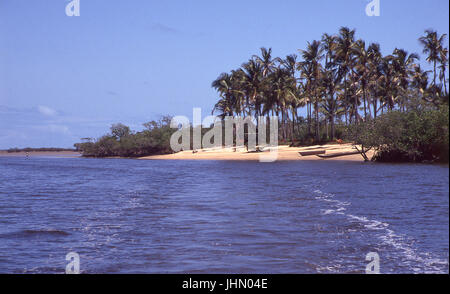 Paradise Island; Santa Cruz Cabralia; Bahia; Brazilien. Stockfoto
