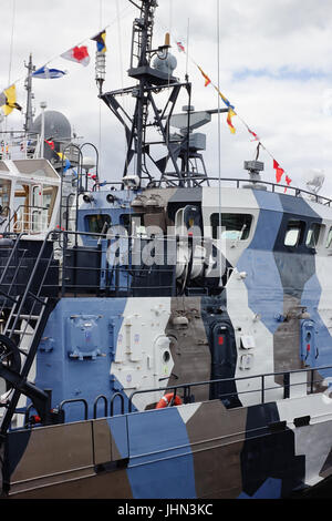 Anti-Sabotage-Boot "Nakhimovets". IMDS-2017. Internationale Maritime Defense Show. Kriegsschiffe zu überprüfen in St.Petersburg, Russland, 2. Juli 2017 Stockfoto