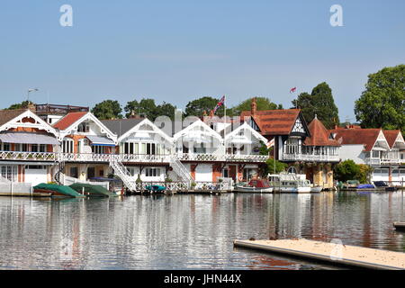 Blick auf den Fluss bei Henley-on-Thames Stockfoto