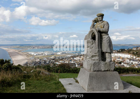 Spirit of Portland Statue in Portland, Dorset Stockfoto