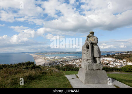 Spirit of Portland Statue in Portland, Dorset Stockfoto