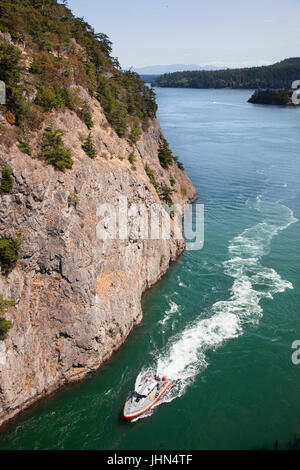 Deception Pass und Täuschung State Park, Fidalgo Island und Whidbay Island, Bundesstaat Washington, USA, Amerika Stockfoto