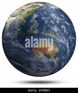Erdkugel - Australien und Ozeanien Stockfoto