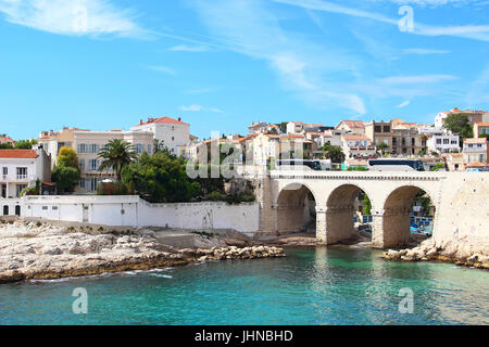 Vallon des Auffes Viertel von Marseille, Frankreich Stockfoto