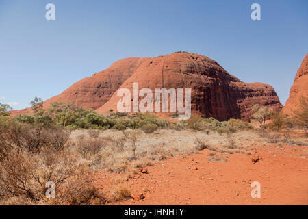 In und um die massiven Kata Tjuta (Olgas) Zentral-Australien Stockfoto