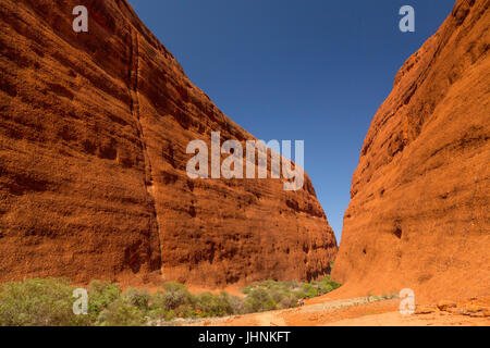 In und um die massiven Kata Tjuta (Olgas) Zentral-Australien Stockfoto