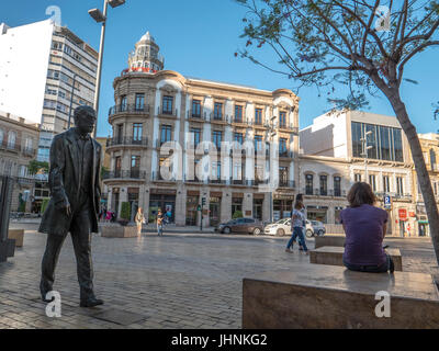 Quadrat in der Mitte der Stadt Almeria, Andalusien, Spanien Stockfoto