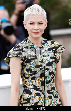 CANNES, Frankreich - 18. Mai: Michelle Williams besucht Vorstandskollegen "Fototermin während des 70. Cannes Film-Festival am 18. Mai 2017 in Cannes, Frankreich. Stockfoto