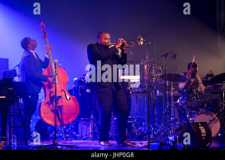 Montreal Jazz Festival, Stanley Clarke Band durchführen Stockfoto