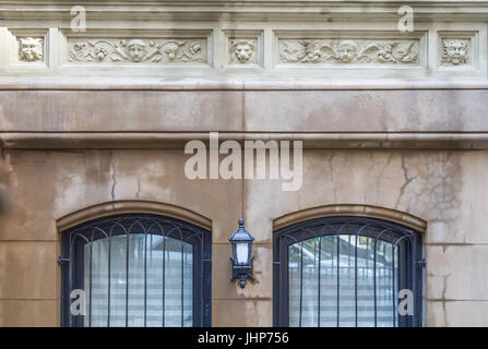 Steinfassade aufbauend auf der Upper East Side von Manhattan New York city Stockfoto