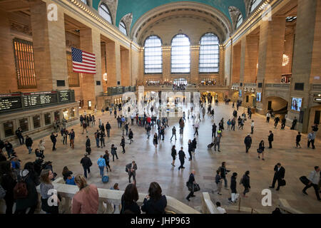 Haupthalle Interieur der grand central Station New York City USA Stockfoto