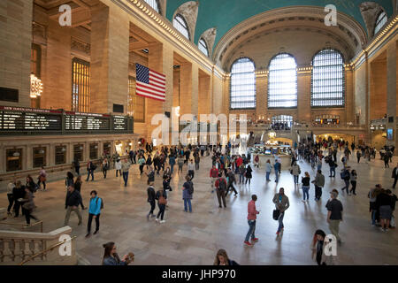 Haupthalle Interieur der grand central Station New York City USA Stockfoto