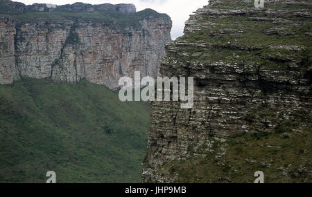 Blick von oben; Vaters Hill Inacio; Chapada Diamantina; Lençóis; Bahia; Brazilien Stockfoto