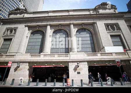 Die Außenseite des Grand Central Terminal in New York City USA Stockfoto