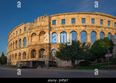 Römische Arena in der dalmatinischen Stadt Pula Stockfoto