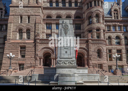 Eingang zum alten Rathaus in Toronto Stockfoto