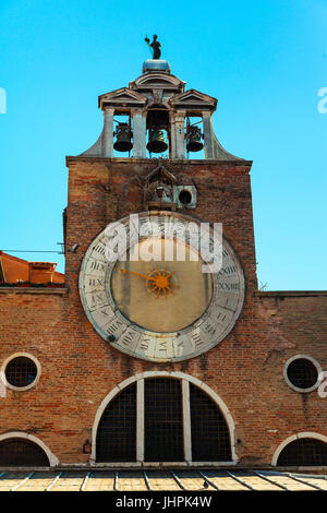 Uhr der Kirche San Giacomo di Rialto, Venedig, Italien Stockfoto