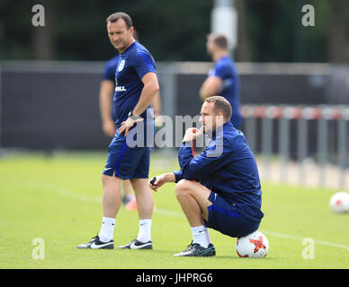 England-Manager Mark Sampson während einer Trainingseinheit bei Sporting 70, Utrecht, Niederlande. Stockfoto