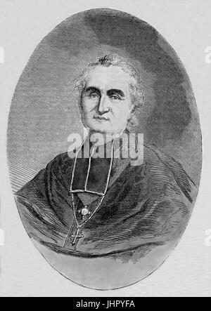 Felix Dupanloup (1802-1878). Mgr.Felix Dupanloup. Französisch kirchliche, Bischof von Orleans und Mitglied der Académie Française. Stockfoto