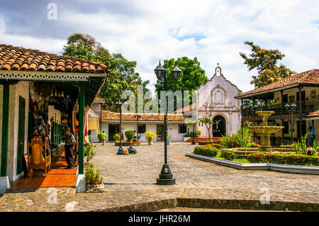 Typischen kolonialen Dorf Mi Pueblito in Panama City, Panama Stockfoto