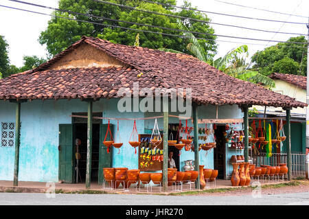 Altes Haus im Kolonialstil Töpferei in Azuero Panama zu verkaufen Stockfoto