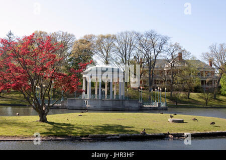 Musikpavillon im Roger Williams State Park in Providence, Rhode Island Stockfoto