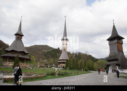 Barsana Kloster, Kreis Maramures, Rumänien Stockfoto