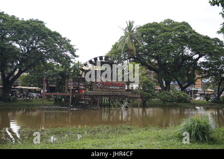 Kings Road Angkor Ort zum Einkaufen und Essen in Siam Reap, Kambodscha Stockfoto