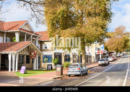 Margaret River Hotel an der Hauptstraße durch die Stadt Margaret River, Western Australia Stockfoto