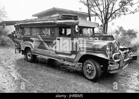 in Asien Philipphines die typischen Bus für touristische Transport Stockfoto