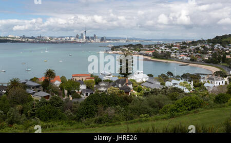 Auckland Skyline von Devonport. Neuseeland Auckland Skyline von Devonport. Neuseeland