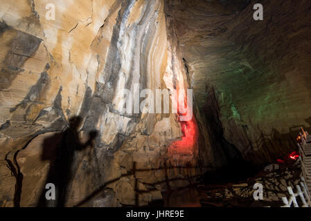 Teng lange Höhlen in Lichuan, Provinz Hubei, China Stockfoto