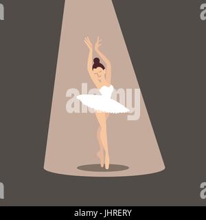 Ballerina-Symbol. Stock Vektor